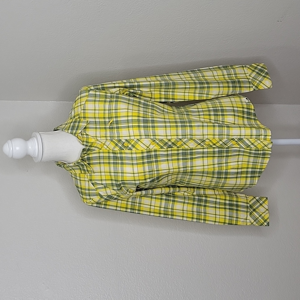 The North Face Yellow Plaid Fennel Woven Button Down